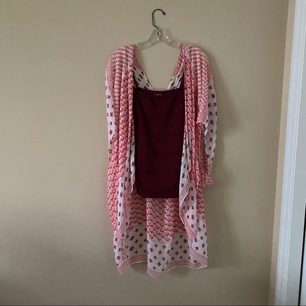 Loft Camisole tee and Cover up set.